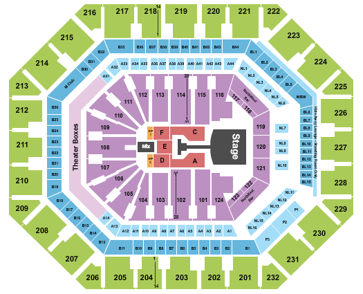 PHX Arena Jonas Brothers Seating Chart